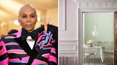 RuPaul / pink entryway