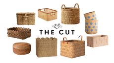 an assortment of storage baskets